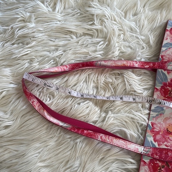 Stein mart Floral peony pink reversible tote purse pocketbook shoulder handbag - Picture 12 of 16